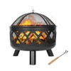 Red Mountain Valley 37" Outdoor Fire Pit – 2-in-1 Metal