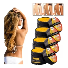 Kit De Crema Bronceadora Intensiva En Gel Bronceador De 4 Pu