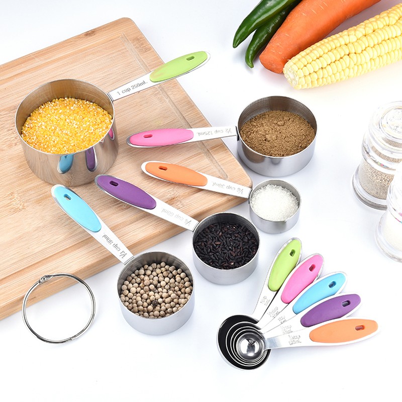 10Pcs Measuring Cups and Spoons Set Baking Cups and Spoons
