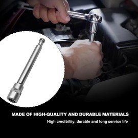 SYudwen Dual Clutch Transmission Reset Tool Compatible with Ford Focus 14 Teeth 1/4" Drive, DPS6/ 6DCT250 Dual Clutch Transmission Actuator Motor Release Wrench Tool, 6mm 14 Spline Socket