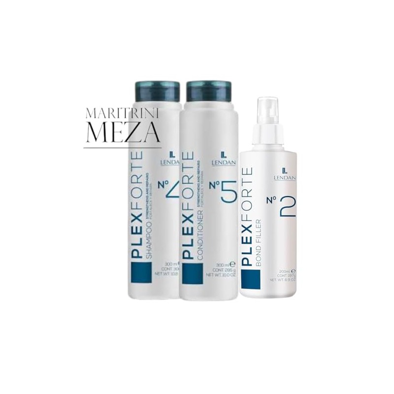 Lendan PlexForte Trio Shampoo y Acondicionador 300ml c/u + Bond