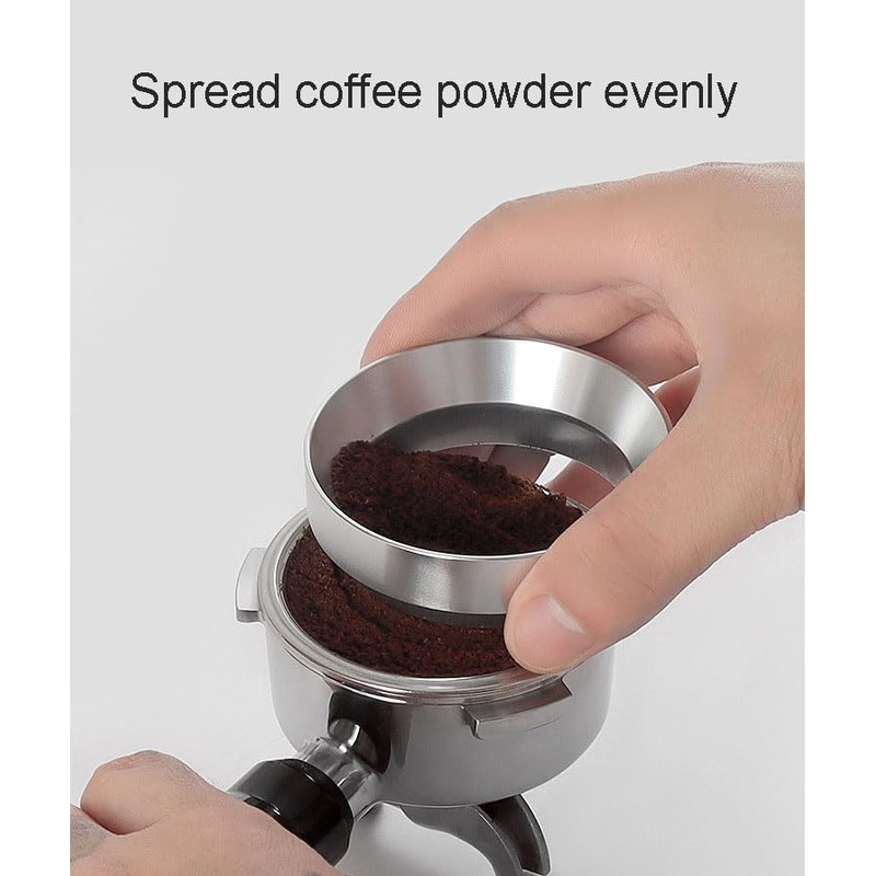 zalati Coffee Dosing Ring Espresso Filter Holder Funnel Coffee Powder