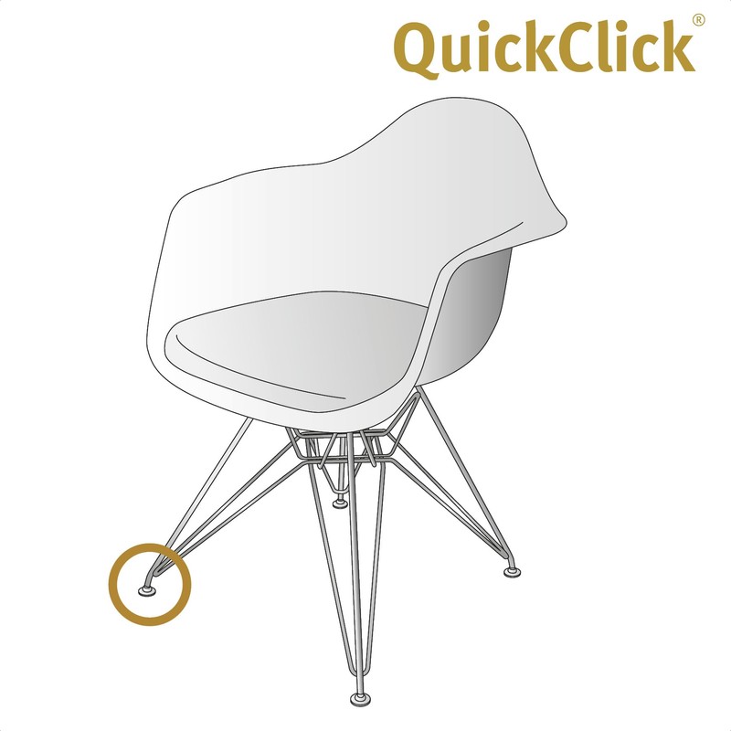 Wagner QuickClick® Felt Gliders Chair Glides Set of 4 to
