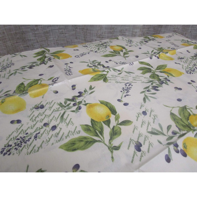 Pago Poco Lemon Square Tablecloth 100% Cotton All Sizes Made
