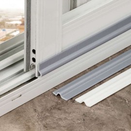 Window & Door Draft Stopper / Noise Blocker Gap Seal - Gray 8ea