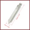 HEROFFIX 2pcs Metal Car Flip Remote Folding Key Blank Blade