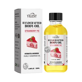 Generic Strawberry Body Oil, Strawberry Body Juice Oil, Strawberry Essential Oil Moisturizer Dry Skin, Natural Handcrafted Strawberry Fragrance Moisturizing Oil for Women