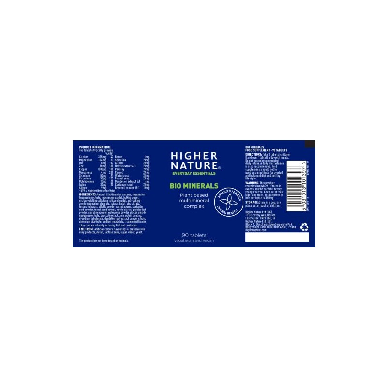 Higher Nature A Higher Nature Bio Minerals 1 X 90S