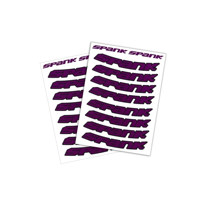 SPANK Wheel Rim Sticker Kit - Purple