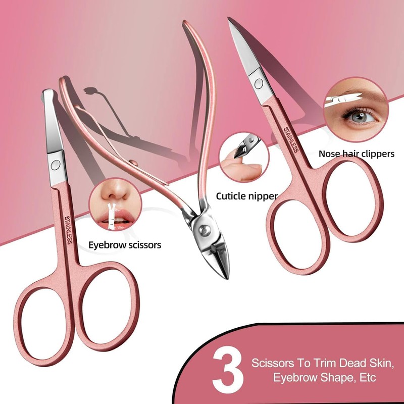 Zurligi 30 in 1 Manicure Kit Nail Clipper Pedicure Tools,