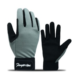 AXKAL Horse Gloves Children Boys Girls Riding Couple Teenagers Riding Gloves Outdoor Mitts Comfortable Durable 5-13 Years (S, Grey)