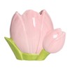 Hosoncovy Ceramic Tulip Makeup Brush Organizer Pot Makeup Brush Holder