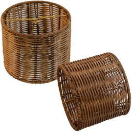 Mini Lampshade 2sets chic round little lamp shade, boho lamp covers replacement traditional shades,woven Chandeliers Shade Wall Lamp Sconces Shade