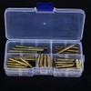 80pcs M5 Dowel Screw Double Ended Screws Zinc Plating Self