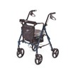 Medline Deluxe Comfort Rollator with 8" Wheels, 300 lb. Capacity,