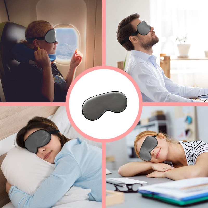 Sleep Mask, Super Soft Eye Masks with Adjustable Strap, Lightweight