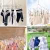 Stainless Steel Sock Drying Rack with 20 Clips, Stainless Steel