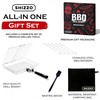 SHIZZO Grill Basket Set, Barbecue BBQ Grilling, Stainless Steel Folding