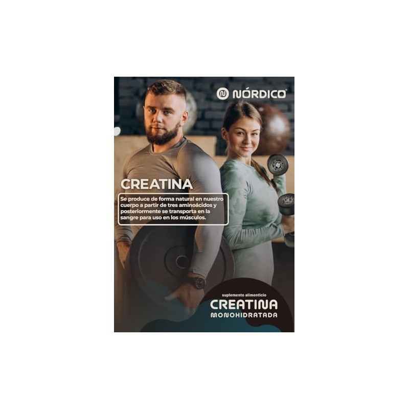 Nórdico® Creatina Monohidratada – 450 g (90 Porciones) – Alta