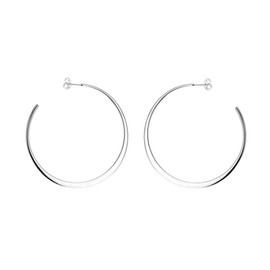 Tuscany Silver 55 mm Flat Hoop Earrings
