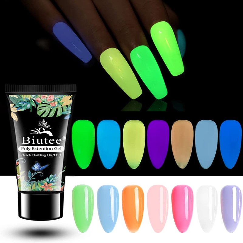 Biutee Polygel Set, Length, Gel Nail 7 Colors, 7 Colors