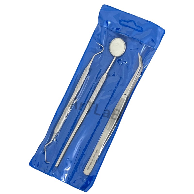 ARTLAB-Dental Hygiene Set - 3pcs Basic Dental Instruments Stainless Steel