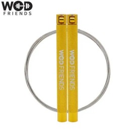 WOD Friends Fitness Accessory Jump Rope Gold for home workouts, training and recovery, portable sports and exercise gear, Korean Import, WOD Friends