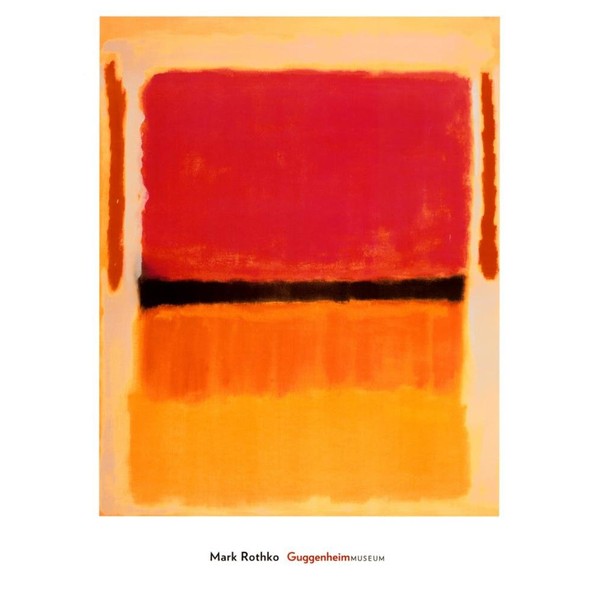 Untitled (Violet, Black, Orange, Yellow on White and Red), 1949 Art Poster Print by Mark Rothko, 26x36 Art Poster Print by Mark Rothko, 26x36