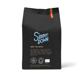 Decaffeinated Organic Ground Coffee 227g - Swiss Water Decaf - Medium Roast - Simmer Down Blend - Marley Coffee - From The Family of Bob Marley - V60 Filter Cafetiere Aeropress - Strength 3