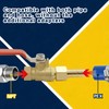 BesNPT Brass 3/8" NPT Shut-Off Ball Valve with 3/8" Hose
