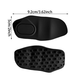 2 Pcs Gym Grip Strengthener Hand Grips with Storage Pouch for Men Women Anti Slip Fitness Strength Training Ergonomic Workout Grips for Pull Ups Deadlifts Weightlifting Gym (Black, 1.96X3.66Inch)