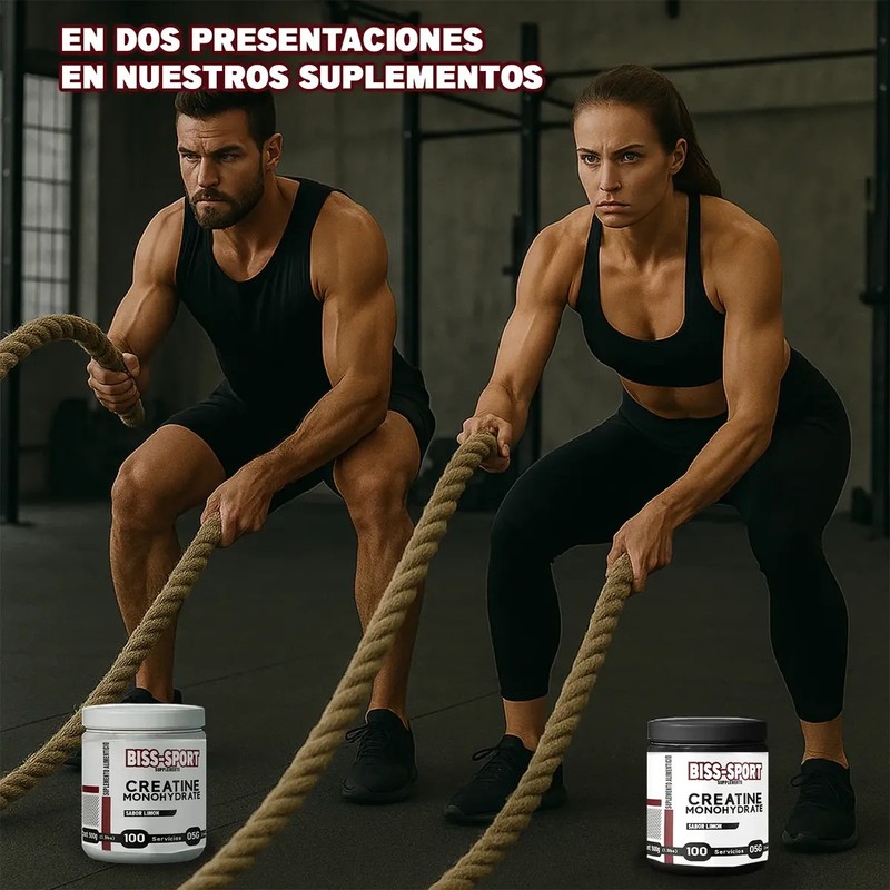 Creatina Monohidratada En Polvo 500g Biss - Sport 100servis.