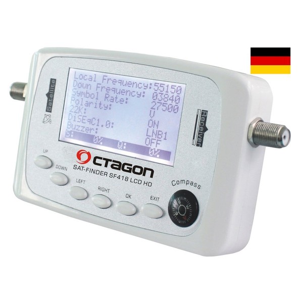 Octagon SF 418 HQ Satellite Finder LCD HD HDTV Full