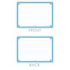 Flash Cards, Ruled with Turquoise Frame, A6, Pack of 80