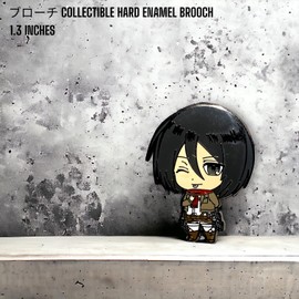 attack on titan pins attack on titan levi pins attck on titan enamel pins collectible attack on titan mikasa merch attack on titan figure levi figure pins levi ackerman pins attack on titan poster (REDSCARF)