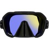 Cressi Z2 Frameless Masks, Black/Yellow, Inner Yellow with Blue Outer