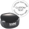 Custom Self-Inking Round Pocket Stamp - Black Case - 1-3/16"
