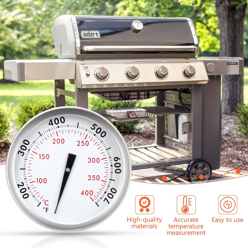 Denmay 67088 67731 Accurate Grill Thermometer for Weber Genesis 300,