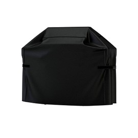 Grill Cover Outdoor BBQ Gas Grill Cover, All Weather Waterproof, Anti-UV, Rip-Proof, Snow, Adjustable Hem Drawstring, 60" W x 28" D x 44" H (Black)
