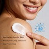 Centella Sunscreen SPF 50, Moisturizing Sunscreen Facial Serum, Daily UV