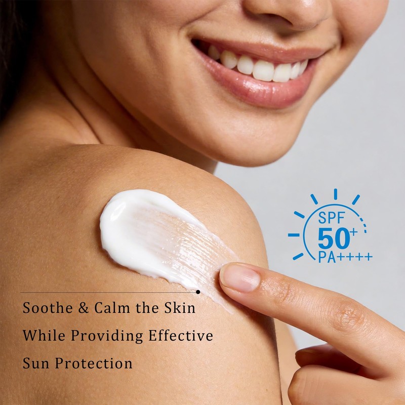 Centella Sunscreen SPF 50, Moisturizing Sunscreen Facial Serum, Daily UV