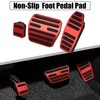 MACHSWON Car 3pcs Foot Pedal Brake Gas Pad Clutch for