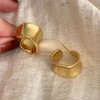 DIAMANTIO Chunky Hoop Earrings 18K Gold Plated for Women –