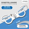 Professional Handcuffs Made of Robust Steel with 2 Keys Police