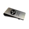 Elegant Elegant Money Clip Made of Brushed Stainless Steel Ripple