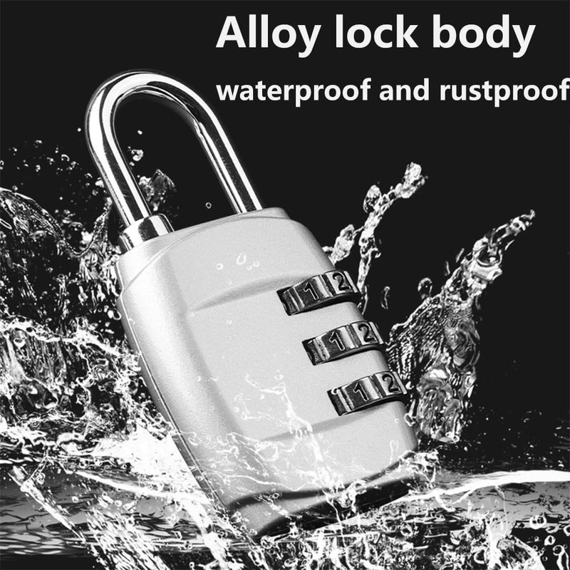 2pcs Luggage Locks - 3 Digit Combination Padlock Codes -