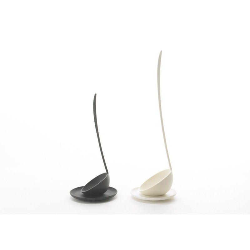 +d タテオタマ ミニ ホワイト d-502-WH 【自立するおたま】