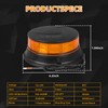 LED Amber Beacon Strobe Light, 4.2" Flashing Emergency Lights, Permanent
