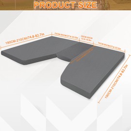 Sábana Bajera Ajustable para Caravanas, Luxury Motorhome Fitted Sheet Rear Bed Motorhome Accessories Caravan Bed Camping Camper Accessories, Size 70 x 190 cm - 85 x 210 cm (2X) + 35 x 130 - 50 x 145