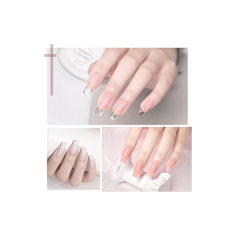 GAOY- Kit de uñas de gel polivinílico con luz ultravioleta,
